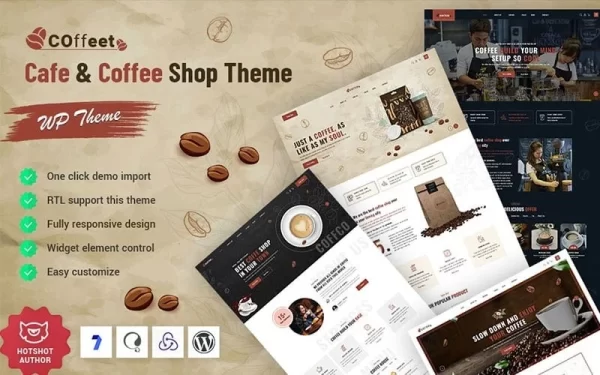 Coffeet Cafe Coffee Shop WordPress Theme 1.0.0 GPL Theme