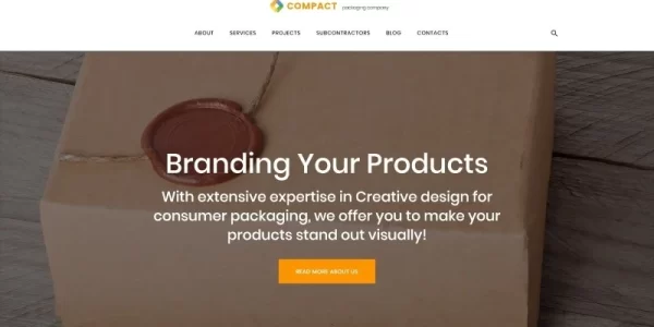 Compact Packaging Company WordPress Theme 1.0.0 GPL Theme