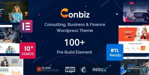 Conbiz – Business Consulting WordPress Theme 1.6 GPL Theme