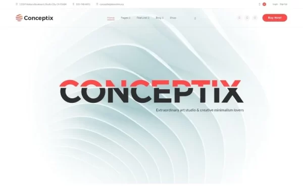 Conceptix Art Studio WordPress Theme 1.0.0 GPL Theme