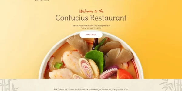 Confucius Chinese Restaurant Responsive WordPress Theme 1.0.0 GPL Theme