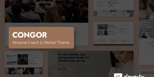 Congor Personal Coach Mentor WordPress Theme 1 GPL Theme