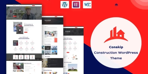 Conskip Construction And Renovation WordPress Theme 1.0.0 GPL Theme