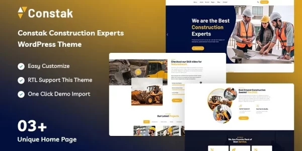 Constak Construction Experts WordPress Theme 1.0.0 GPL Theme