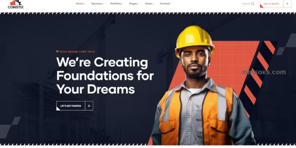 Constix Construction Industrial WordPress Theme 1.0.2 GPL Theme