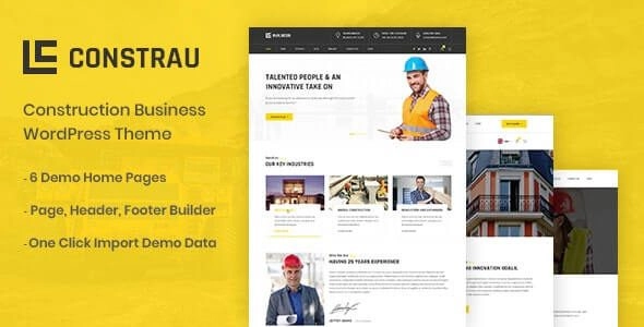 Constrau Construction Business WordPress Theme 1.2.4 GPL Theme