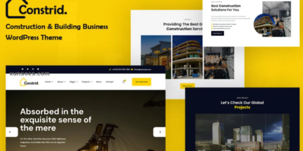 Constrid – Construction Building Business WordPress Theme 1.0.0 GPL Theme