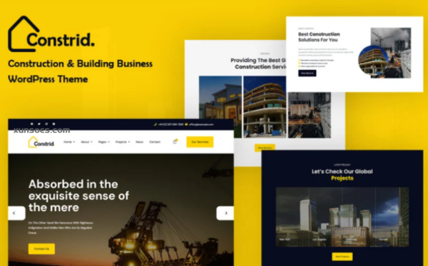 Constrid – Construction Building Business WordPress Theme 1.0.0 GPL Theme