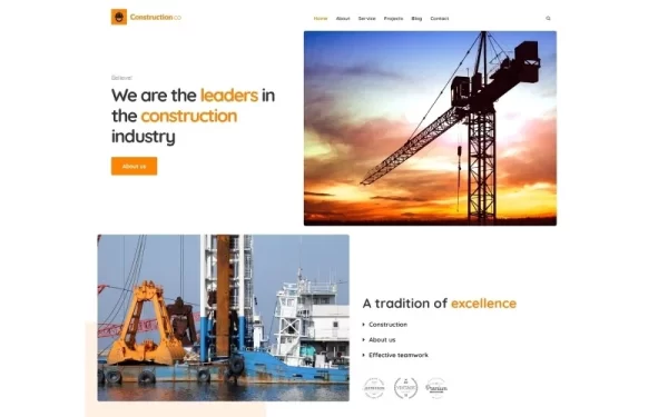 Construction Business WordPress Theme 1.0.0 GPL Theme