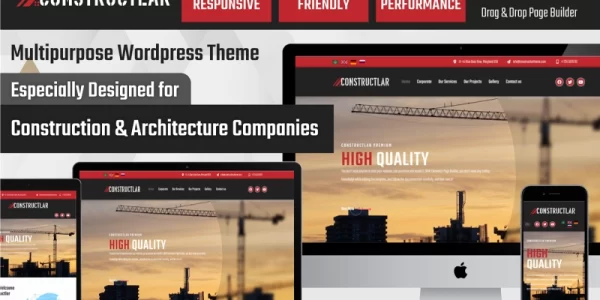 Constructlar Multipurpose Construction Architecture WordPress Theme WordPress Theme 1.0.0 GPL Theme