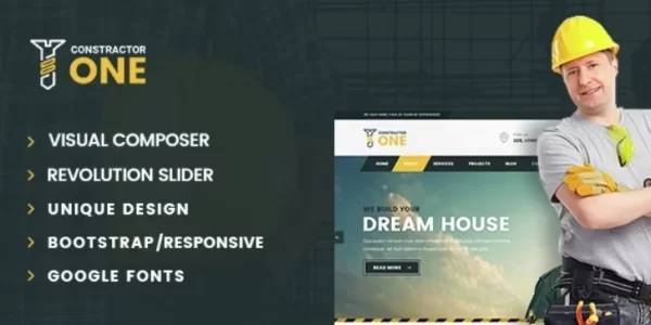 Constructor One – Construction WP Theme 2.2 GPL Theme