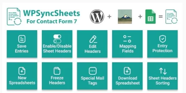 Contact Form 7 Google Spreadsheet Addon 3.4 GPL Plugins