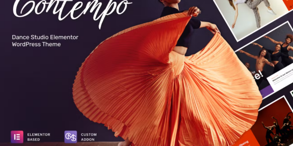 Contempo Dance School WordPress Theme 1.0.7 GPL Theme