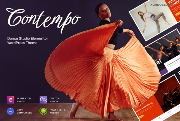 Contempo Dance School WordPress Theme 1.0.7 GPL Theme