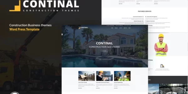 Continal Construction Business WordPress Theme 1.5.0 GPL Theme