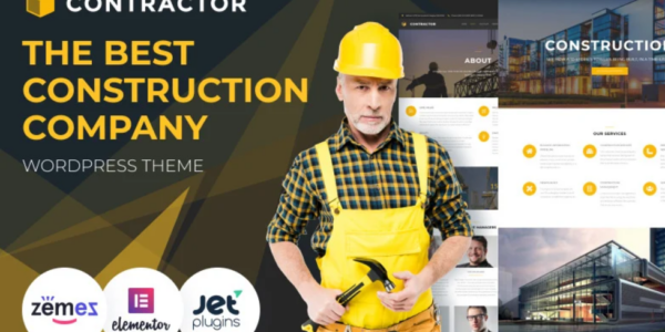 Contractor Architecture Construction Company WordPress Elementor 1.0 GPL Theme