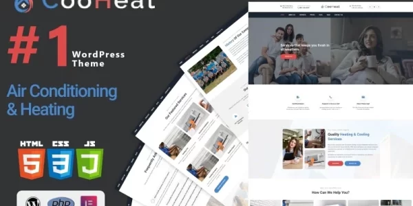 Cooheat Air Conditioning and Heating WordPress Theme 1.0.0 GPL Theme