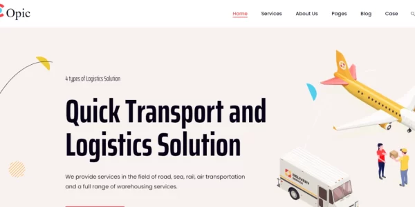 Copic – Transport Logistics WordPress Theme 1.1 GPL Theme