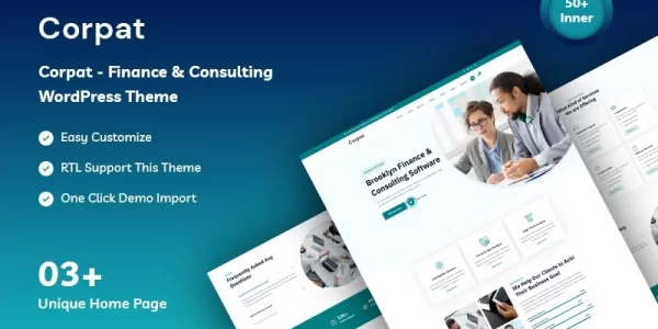 Corpat Finance Consulting WordPress Theme 1.0.0 GPL Theme