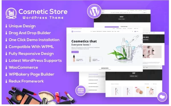 Cosmetic Store WooCommerce Theme 1.0 GPL Theme