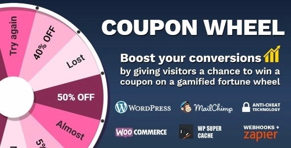 Coupon Wheel For WooCommerce and WordPress 3.6.0 GPL Plugins