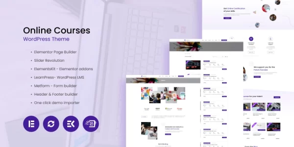 Courisa Online Courses WordPress Theme 1.0.0 GPL Theme