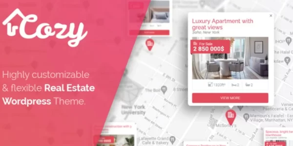 Cozy Real Estate WordPress Theme 1.0.0 GPL Theme