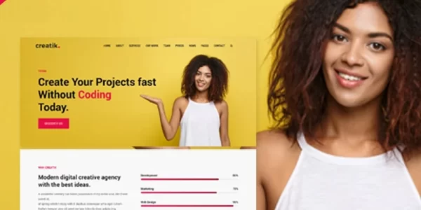 Creatik Responsive Multipurpose WordPress Theme 1.0 GPL Theme