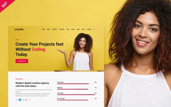 Creatik Responsive Multipurpose WordPress Theme 1.0 GPL Theme
