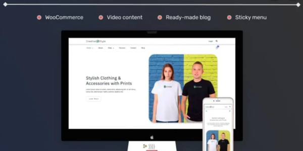 Creative Style Clothing and Accessories Print Store Woocommerce WordPress Theme 1.0 GPL Theme