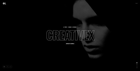 Creativex – A Bold Portfolio WordPress Theme 1.0 GPL Theme