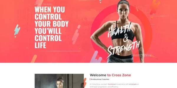 Cross Zone Crossfit Studio WordPress Elementor Theme WordPress Theme 1.0.0 GPL Theme