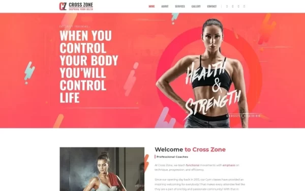 Cross Zone Crossfit Studio WordPress Elementor Theme WordPress Theme 1.0.0 GPL Theme