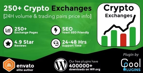 Cryptocurrency Exchanges List Pro WordPress Plugin 2.8.5 GPL Plugins
