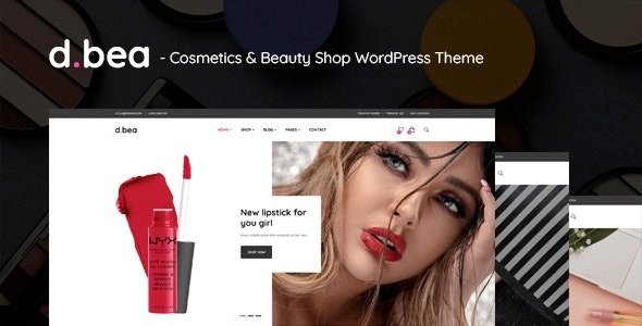 DBea Cosmetics Beauty Shop WordPress Theme 1.0 GPL Theme