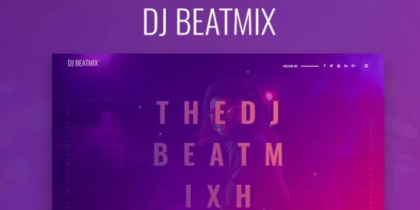 DJ Beatmix Personal Page WordPress Elementor Theme WordPress Theme 1.0.0 GPL Theme