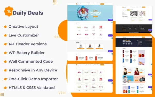 Daily Deals WordPress Theme 1.0.0 GPL Theme