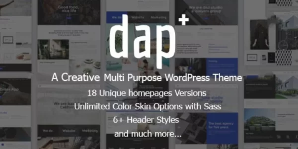Dap Creative MultiPurpose WordPress Theme 1.0 GPL Theme