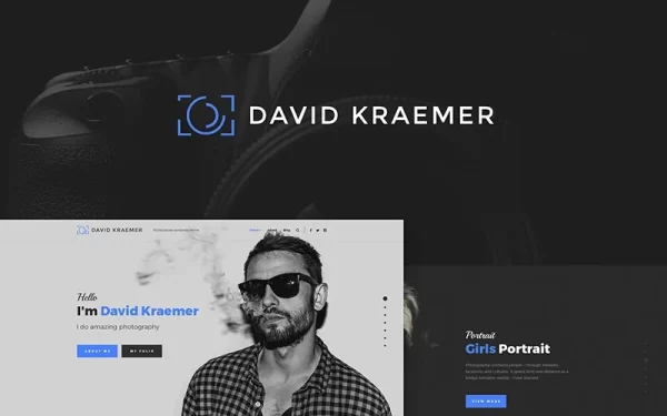 David Kraemar Photographer WordPress Theme 1.0.0 GPL Theme