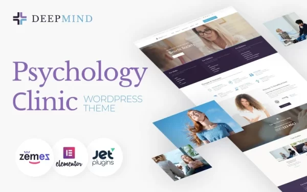 Deep Mind Psychology Clinic WordPress Theme 1.0.1 GPL Theme