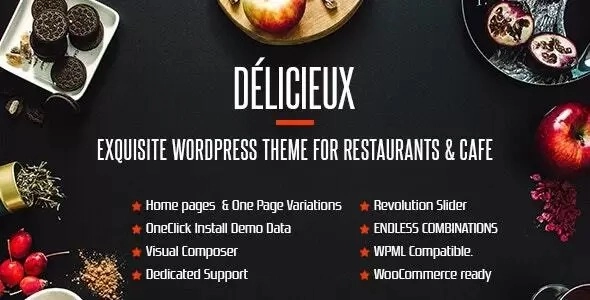 Delicieux | Creative Restaurant WordPress Theme 1.0 GPL Theme