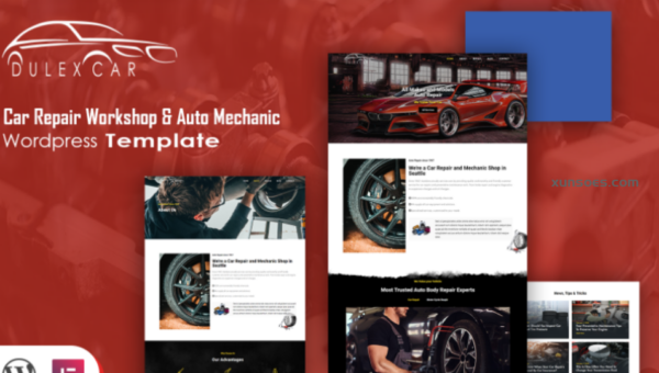 Deluxcar Car Repair Workshop Auto Mechanic WordPress Theme 1.0.0 GPL Theme