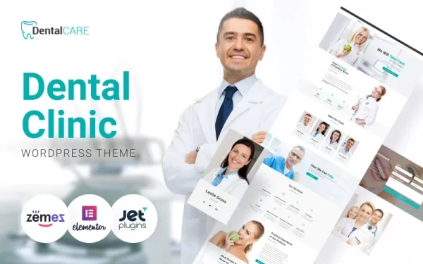 DentalCare Dental Clinic WordPress Theme 1.0.1 GPL Theme