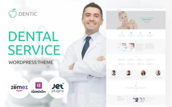 Dentic Dentistry Multipurpose Classic WordPress Elementor Theme WordPress Theme 1.0.0 GPL Theme