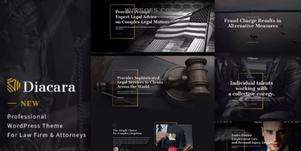 Diacara – WordPress Theme For Law Firm Attorneys 1.2.1 GPL Theme