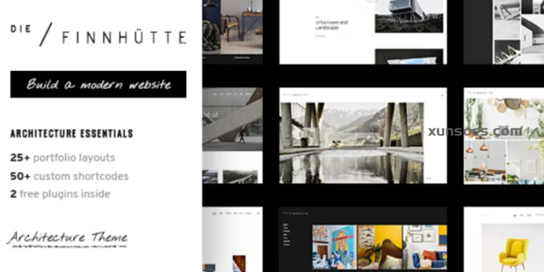 Die Finnhütte Modern Architecture and Interior Design Theme 1.8 GPL Theme