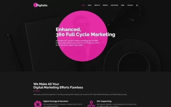 Digitalia Digital Agency WordPress theme WordPress Theme 1.0.0 GPL Theme