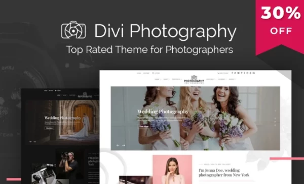 Divi Photography WP Zone 1.0.11 GPL Theme