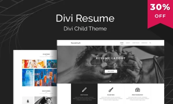 Divi Resume 1.0.2 GPL Theme