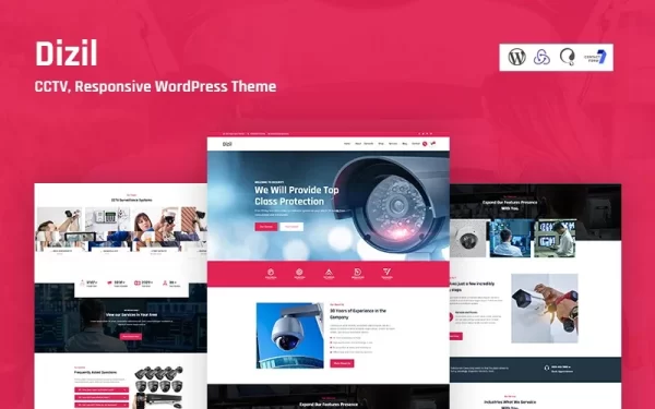Dizil CCTV Responsive WordPress Theme 1.0.0 GPL Theme